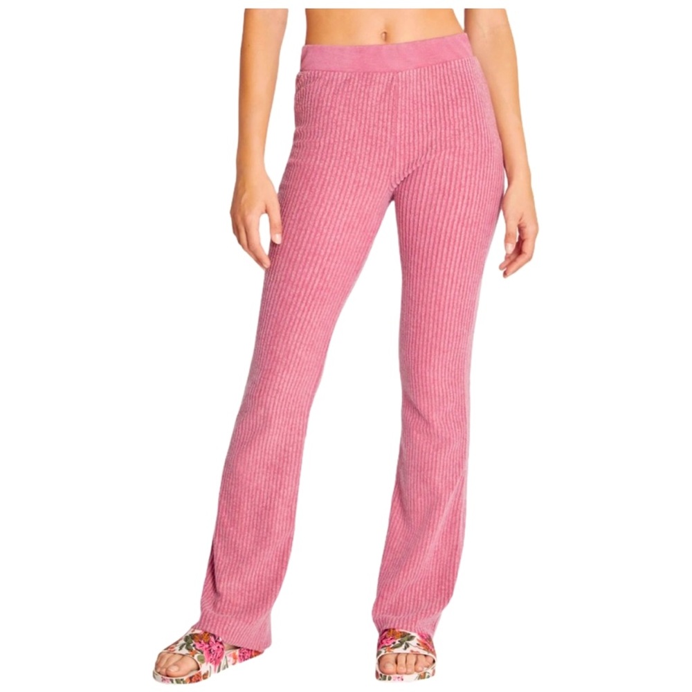 Wildfox brushed ribbed, Cora flare pants, NWOT
